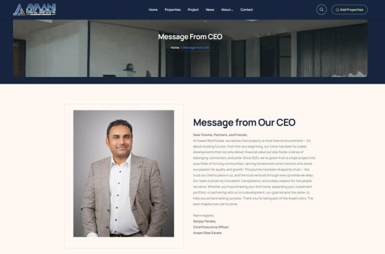 Message from our CEO